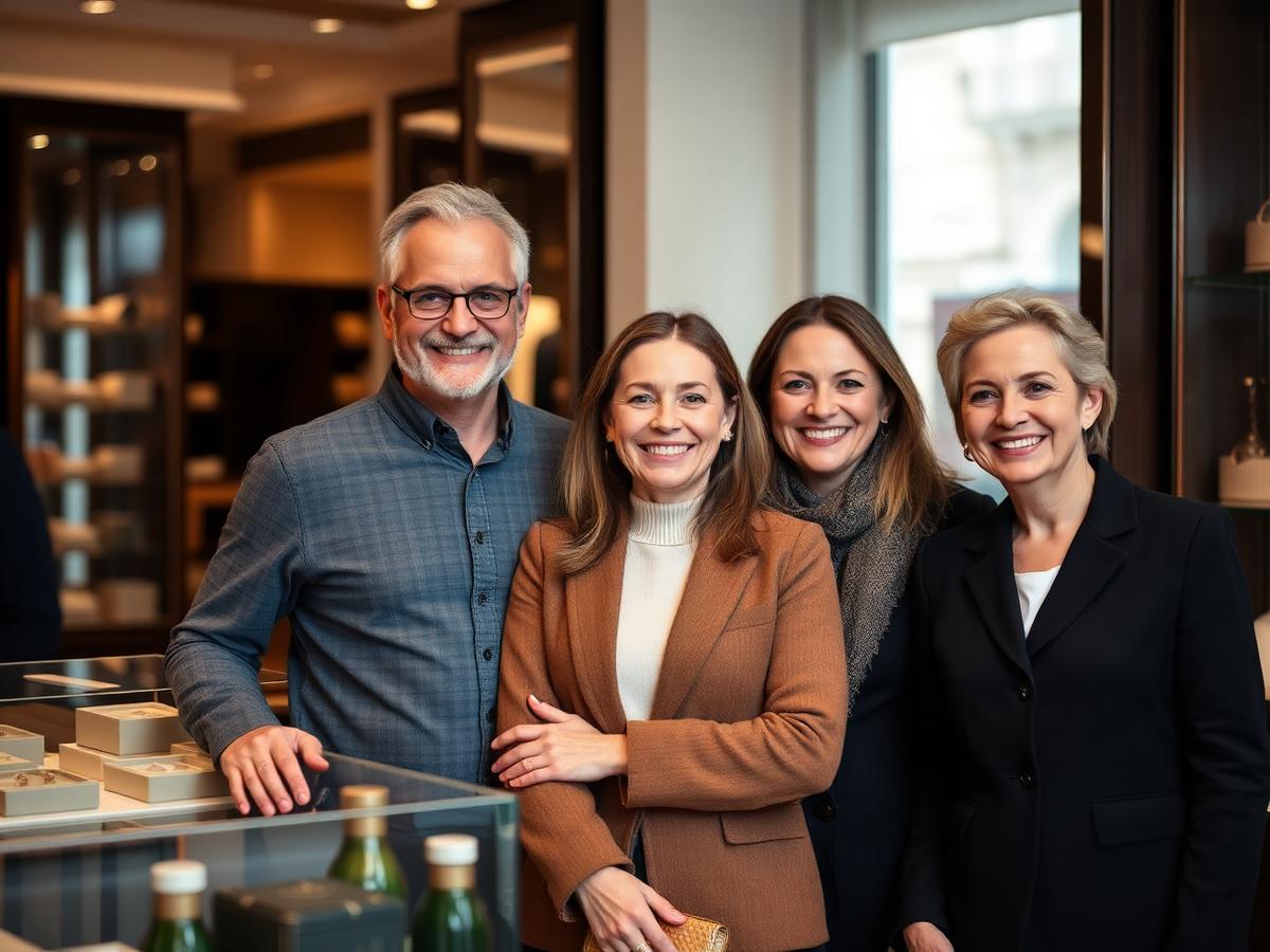 Familie Stieglitz – das Welcome Shop Team